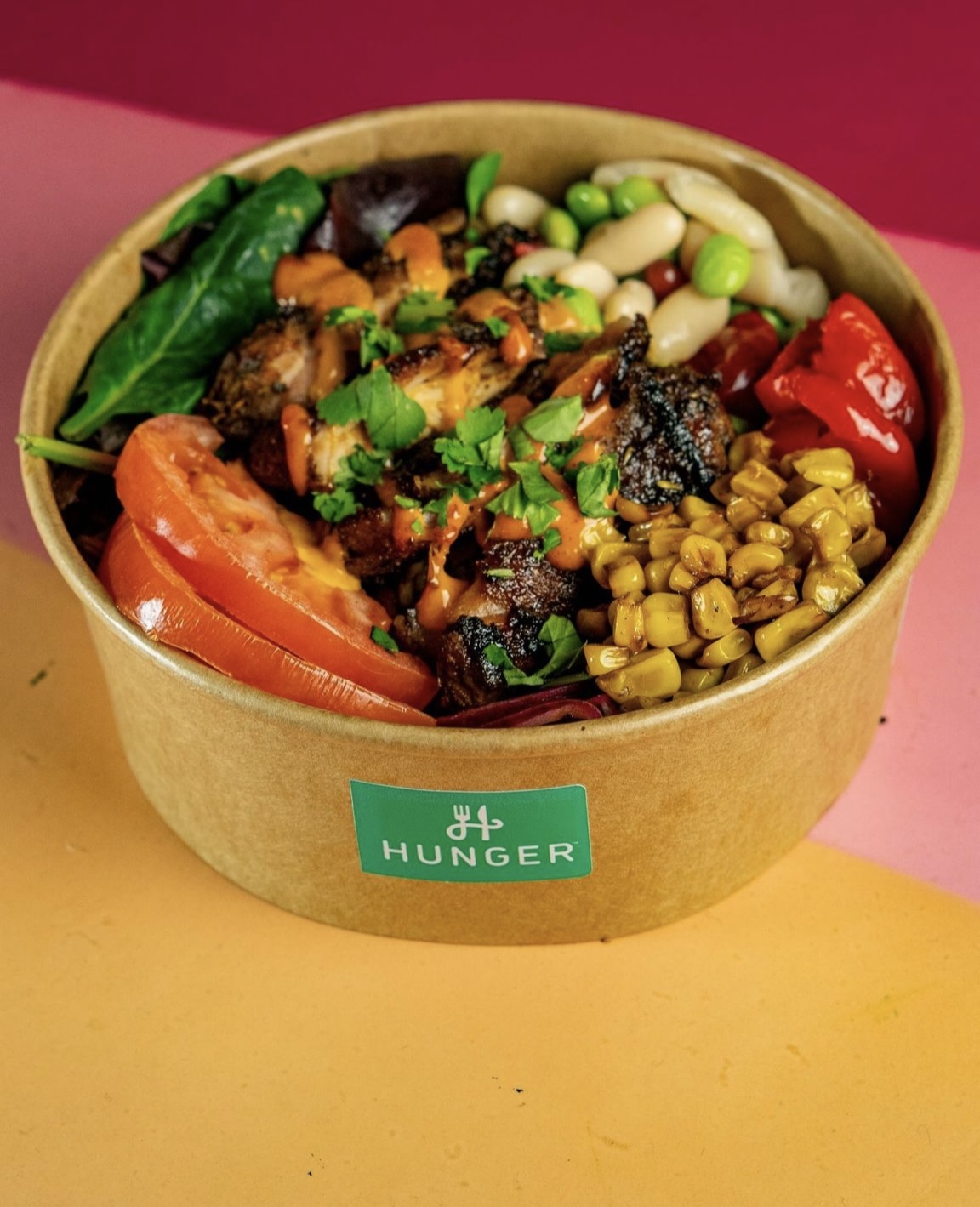 HUNGER Caribbean jerk chicken street food bowl
